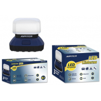 Jupiter Linterna Camping LED CREE-XPE 150lm - 3 Intensidades - Resistencia IPX4 - Funciona con 4 Pilas AA (No Incluidas) - Color Azul/Negro