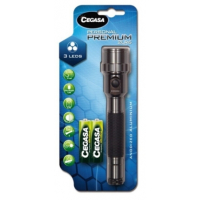 Cegasa Personal Premium Linterna 20lm - Fabicada en Aluminio Anodizado - Resistencia a Golpes y Humedad - Funciona con 2 Pilas LR6 (Incluidas)
