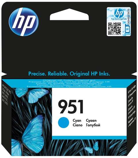HP 951 Cian Original OfficeJet PRO 8100 / 8600 CN050AE