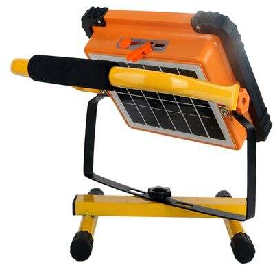 Imagen extra Elbat Foco Solar LED 80W 650lm - Panel Solar Integrado 6V, 3W - Bateria 3.2V, 10000mAh - Angulo Iluminacion 360º - Soporte Plegable.