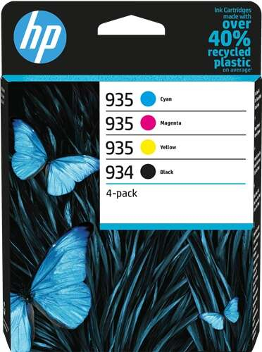 PACK 4 Cartuchos HP 935 + HP 935 Originales 6ZC72AE
