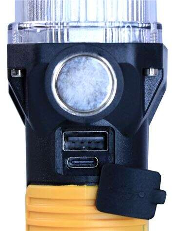 Imagen extra Elbat Linterna LED Recargable - Gancho e Iman - Cob + LED 10W 800LM - Color Negro