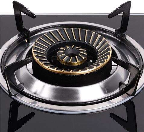 Imagen extra Muvip Cocina de Gas Inox 3 Fuegos - Cristal Templado - Encendido Piezoelectrico - Quemador de Hierro Fundido Desmontable