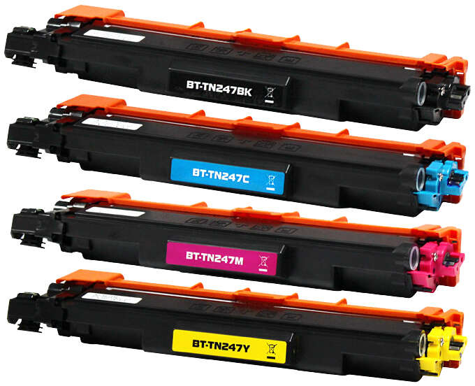PACK-4 Brother TN247 TN243 Toner Compatible PREMIUM (Negro,Cian,Magenta,Amarillo) TN-247BK TN-243BK