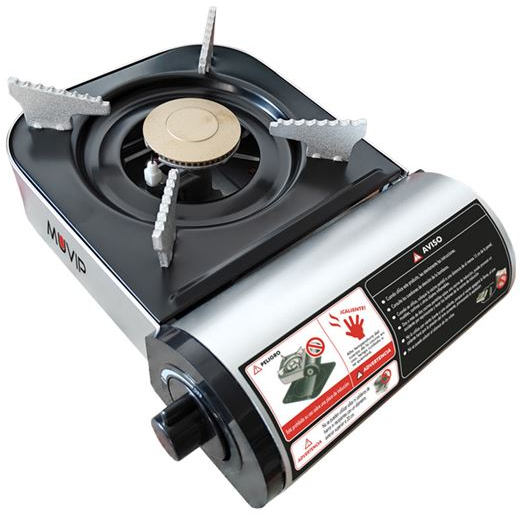 Imagen extra Muvip Serie Small Cocina de Gas Portatil 1 Fuego  - Encendido Automatico - Quemador de Aluminio y Cobre - Valvula Doble Sellado - Maleta de Transporte
