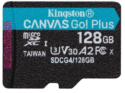 Imagen extra Kingston MicroSDXC 128GB UHS-I U3 V30 Clase 10 200MB/s Canvas Go Plus + Adaptador