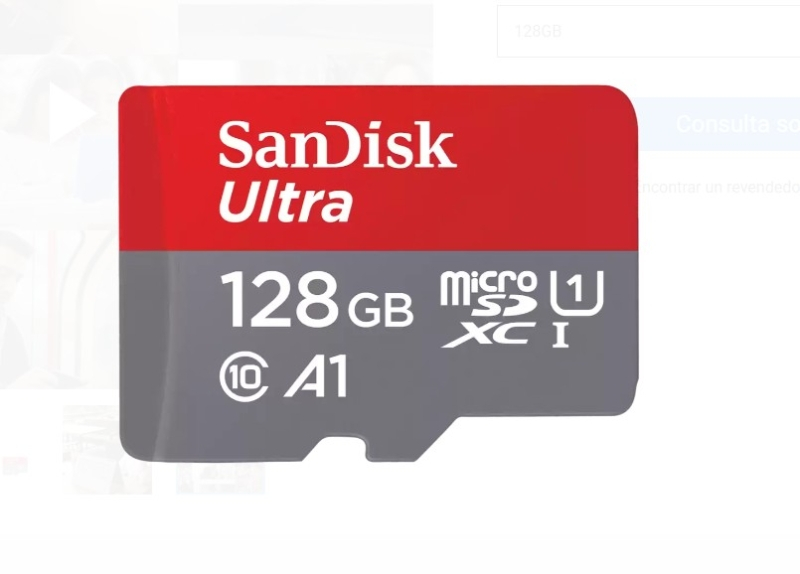 Sandisk Ultra MicroSDXC 128GB UHS-I A1 Clase 10 + Adaptador