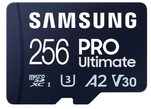 Samsung PRO Ultimate MicroSDXC 256GB UHS-I U3 A2 V30 + Adaptador SD