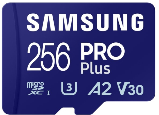 Imagen extra Samsung PRO Plus MicroSDXC 256GB UHS-I U3 A2 V30 Clase 10 + Adaptador SD