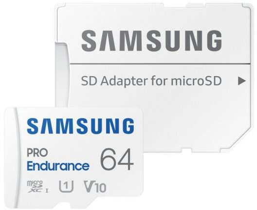 Samsung Pro Endurance MicroSDXC 64GB UHS-I V10 + Adaptador