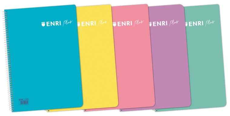 Cuaderno CUARTO Cuadriculado 4x4mm - 80 Hojas 90gr - Tapa de Plastico