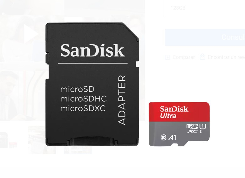 Imagen extra Sandisk Ultra MicroSDXC 128GB UHS-I A1 Clase 10 + Adaptador