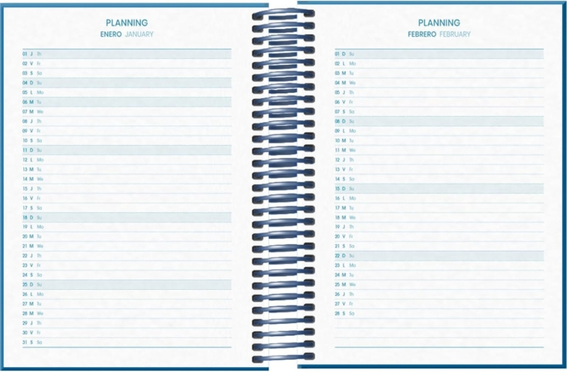 Imagen extra Dohe Logic Agenda Escolar 25/26 Espiral A6 - Dia Pagina - Papel 70g/m2 - 4 Hojas de Pegatinas - Cubierta de Carton Plastificado - Cierre con Goma Elastica