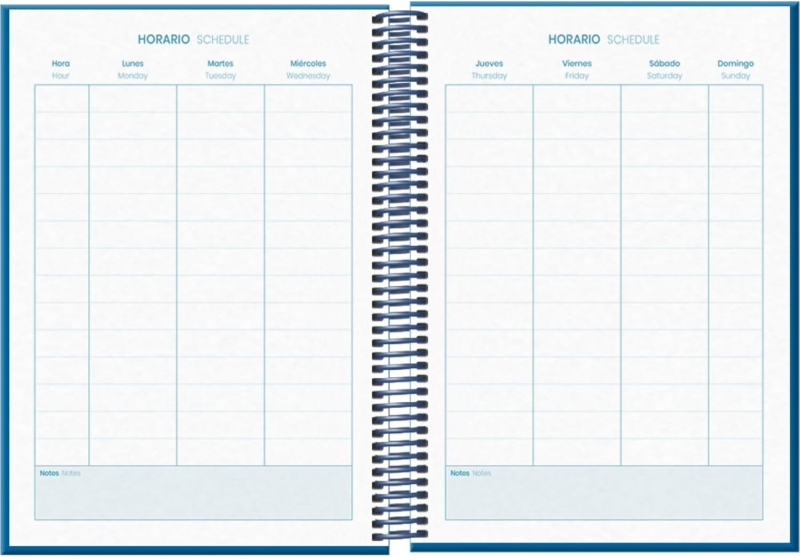 Imagen extra Dohe Logic Agenda Escolar 25/26 Espiral A5 - Dia Pagina - Papel 70g/m2 - 4 Hojas de Pegatinas - Cubierta de Carton Plastificado - Cierre con Goma Elastica