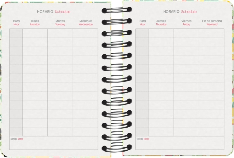 Imagen extra Dohe WWF Tropic Agenda Escolar 25/26 Espiral Wire’o A6 - Dia Pagina - Papel 80g/m2 - 4 Hojas de Pegatinas - Cubierta de Carton Plastificado - Cierre con Goma Elastica