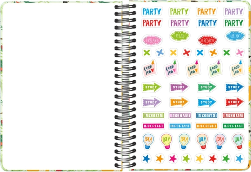 Imagen extra Dohe WWF Tropic Agenda Escolar 25/26 Espiral Wire’o A5 - Semana Vista - Papel 80g/m2 - 4 Hojas de Pegatinas - Cubierta de Carton Plastificado - Cierre con Goma Elastica