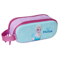 Safta Frozen Estuche Portatodo 3D - 2 Compartimentos - - 21x8x6cm - Rosa/Azul