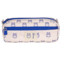 Milan Coleccion 460 Portatodo Rectangular - 2 Compartimentos con Cremallera - Beige/Azul