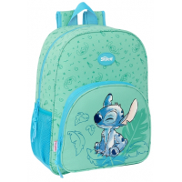 Safta Stitch Aloha Mochila - Adaptable a Carro - 33x42x14cm - Verde