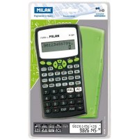 Milan M240 Calculadora Cientifica 10+2 Digitos - Pantalla de 2 Lineas - 240 Funciones - Verde