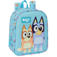 Safta Bluey Mochila Guarderia - Adaptable a Carro - 22x27x10cm - Azul Claro