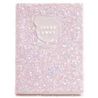 Miquel Rius Back2Fun Cuaderno Encolado con Cubierta de Purpurina Rosa y Patch de Silicona - 96 Hojas Lisas de Papel 100 g/m2