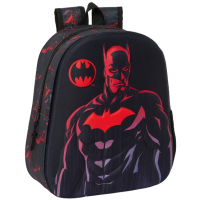 Safta Batman Mochila 3D - Portabotellas - 27x33x10cm - Negro