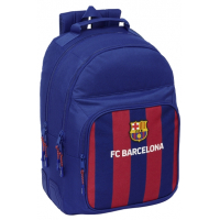 Safta F.C. Barcelona Mochila - Adaptable a Carro - 2 Compartimentos - 32x42x15cm - Rojo y Azul