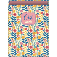 Dohe C´est la Vie Carpeta de 4 Anillas Mixtas de 40mm - Folio - Cubierta en Carton Forrado Plastificado