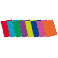 Enri Status Folio Tapa Extradura Cuaderno Espiral 4x4 - Tapa Dura - Cuaderno con Margen - 100 - Colores Surtidos