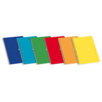 Enri Cuaderno Espiral Tapa Blanda 12º Doceavo 4x4 80 Hojas - Colores Surtidos