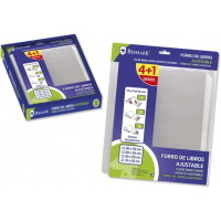 PACK de 5 Forros para Libros 280mm de Polipropileno - Solapa Ajustable