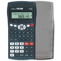 Milan M240 Calculadora Cientifica 10+2 Digitos - Pantalla de 2 Lineas - 240 Funciones- Negra