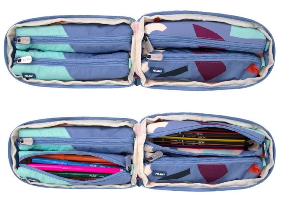 Imagen extra Milan Fun Animals Pack de 4 Estuches con Contenido -  Azul/Turquesa