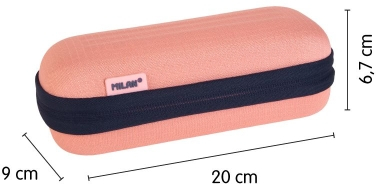 Imagen extra Milan Coleccion 430 Estuche Portatodo Ovalado Semirrigido -Tejido Resistente - Rosa