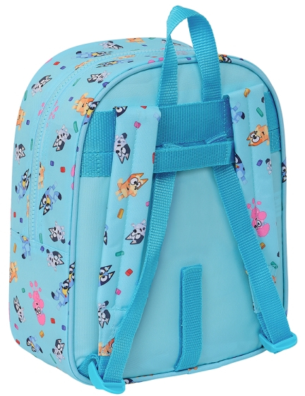 Imagen extra Safta Bluey Mochila Guarderia - Adaptable a Carro - 22x27x10cm - Azul Claro