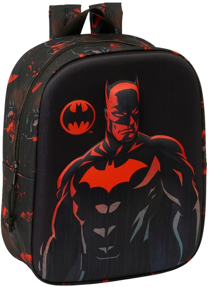 Safta Batman Mochila Guarderia 3D - 22x27x10cm - Negro