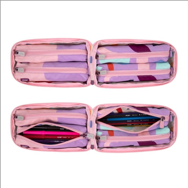 Imagen extra Milan Fun Animals Pack de 4 Estuches con Contenido -  Rosa/Violeta