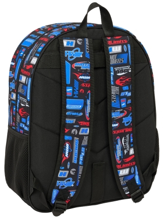Imagen extra Safta Hot Wheels Mochila Infantil - Adaptable a Carro - Bolsillos Laterales - 33x42x14cm
