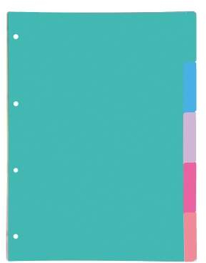 Imagen extra Oxford Europeanbinder Touch Carpeta A4+ con Recambio + Separadores + Sobre de Plastico Multitaladro - - Colores Pastel Aleatorios