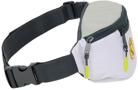 Imagen extra Safta Real Madrid 1ª Equipacion 24/25 Bolsa de Cintura - 2 Compartimentos - Ajustable - 23x12x9cm - Blanco/Negro