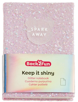 Imagen extra Miquel Rius Back2Fun Cuaderno Encolado con Cubierta de Purpurina Rosa y Patch de Silicona - 96 Hojas Lisas de Papel 100 g/m2