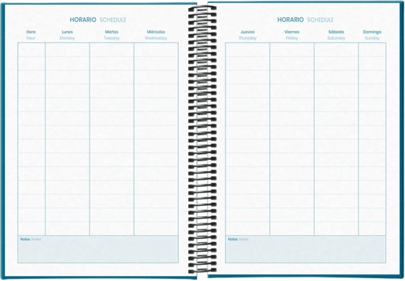 Imagen extra Dohe System Agenda Escolar 25/26 Espiral A5 - Dia Pagina - Papel 70g/m2 - Cubierta de Carton Plastificado - Azul