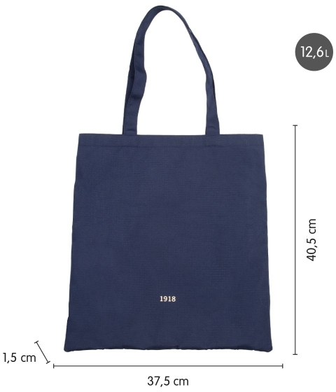 Imagen extra Milan Coleccion 430 Tote Bag Bolsa de Tela - 50x38x41cm - Tejido 'ripstop' - Azul Oscuro