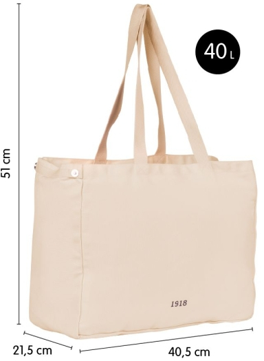 Imagen extra Milan Serie 1918 Gigante 403 Tote Bag Bolsa de Tela - 51x40.5x21.5cm - Capacidad 40L - Beige