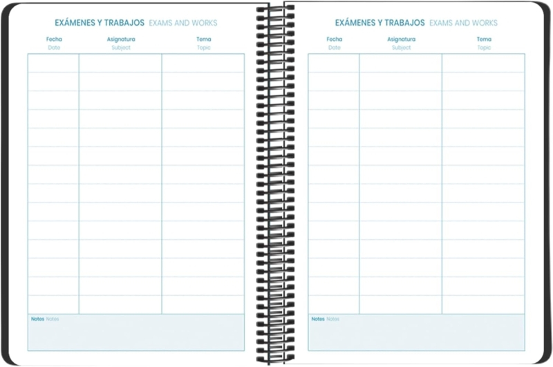 Imagen extra Dohe Esencial Agenda Escolar 25/26 Espiral A5 - Semana Vista - Papel 70g/m2 - Cubierta en Polipropileno - Negro