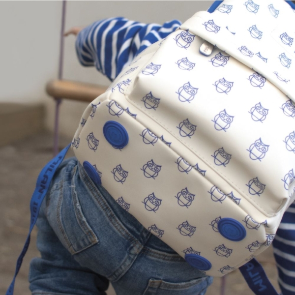 Imagen extra Milan Coleccion 460 Mochila Infantil Casual 9.5L - 2 Bolsillos Laterales - Beige/Azul