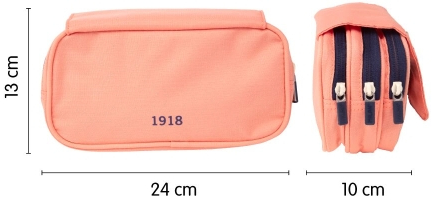 Imagen extra Milan Coleccion 430 Portatodo de Gran Capacidad - 3 Bolsillos con Cremallera y uno Pequeño - Rosa