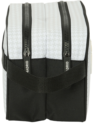 Imagen extra Safta Real Madrid 1ª Equipacion 24/25 Neceser - 2 Compartimentos - - 26x15x12.5cm - Blanco/Negro