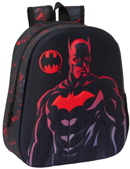 Safta Batman Mochila 3D - Portabotellas - 27x33x10cm - Negro